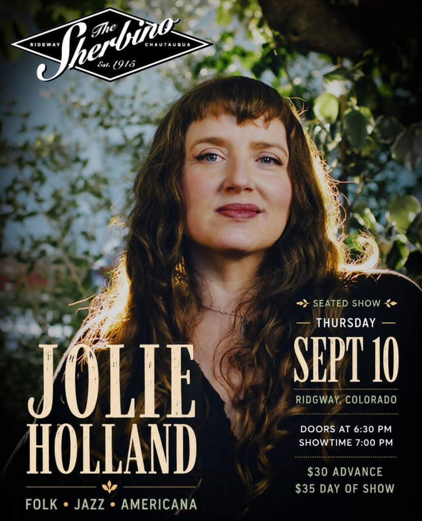 Jolie Holland with Max Knouse at the Sherbino in Ridgway, Colorado on September 10, 2026