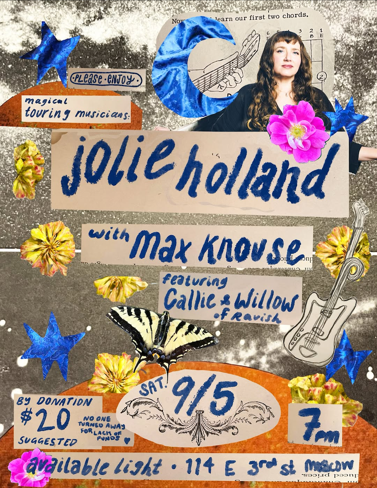 Jolie Holland with Max Knouse at Ravish in Moscow, Idaho on September 5, 2026